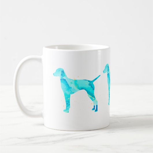 Vizsla Waterverf Design Koffiemok (Links)