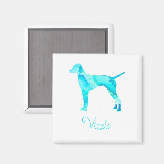 Vizsla Waterverf Design Magneet (Voorkant / Achterkant)