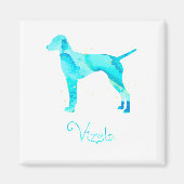 Vizsla Waterverf Design Magneet (Voorkant)
