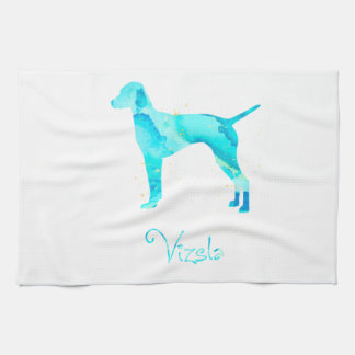 Vizsla Waterverf Design Theedoek