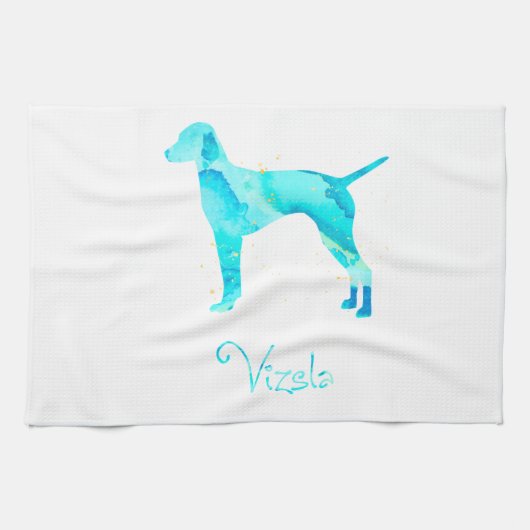 Vizsla Waterverf Design Theedoek (Horizontaal)
