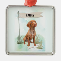 Vizsla-waterverf gepersonaliseerde hond