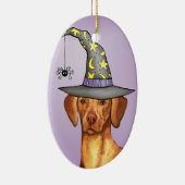 Vizsla Witch Keramisch Ornament (Rechts)