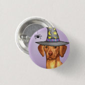 Vizsla Witch Ronde Button 3,2 Cm (Voorkant /achterkant)