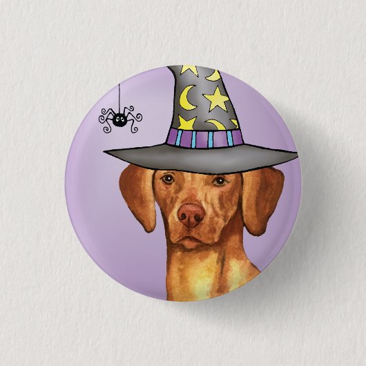 Vizsla Witch Ronde Button 3,2 Cm (Voorkant)