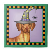 Vizsla Witch Tegeltje (Voorkant)