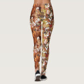 Vizslas en Autumn Leaves Leggings (Achterkant)