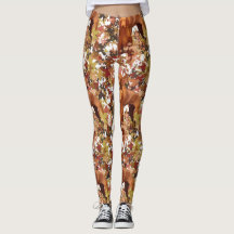 Vizslas en Autumn Leaves Leggings