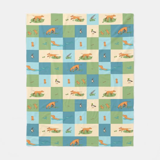 Vizslas invriezen fleece deken (Voorkant)