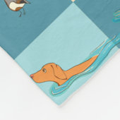 Vizslas invriezen fleece deken (Hoek)