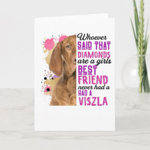 Vizsla's zijn een meisje haar beste vriend kaart