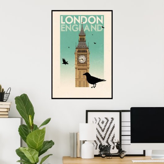VK. Engeland, Londen Poster (Thuiskantoor)
