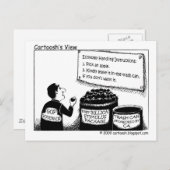 VK: Geef me je ongewenste stimulus geld Briefkaart (Voorkant / Achterkant)