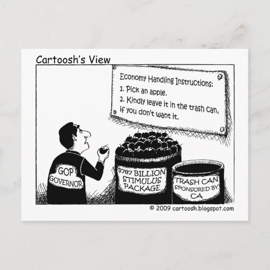 VK: Geef me je ongewenste stimulus geld Briefkaart (Voorkant)