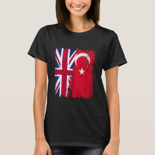 VK Turkije Half Vlag Turkiye Brits Turks Erfgoed T-shirt