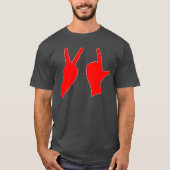 VL Finger retro T-shirt (Voorkant)