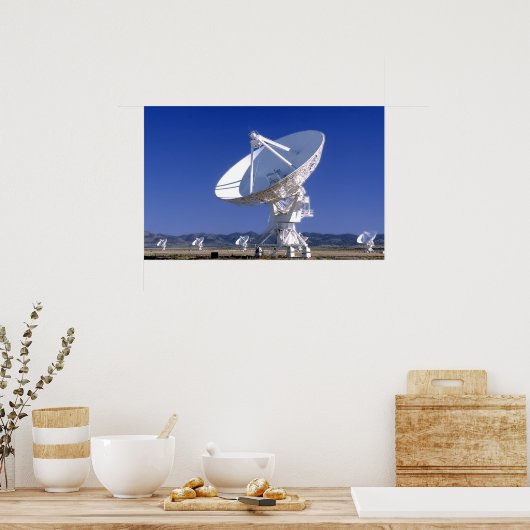 VLA - Luisteren naar het universum Poster (Keuken)