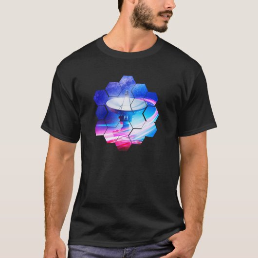 VLA Radio Telescope: Neonlicht T-shirt (Voorkant)
