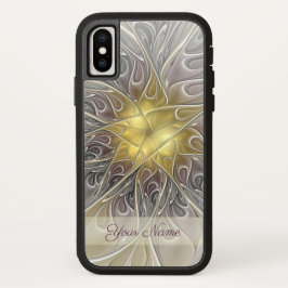 Vlaag-goudmatige Abstracte fractale naam Case-Mate iPhone Case