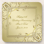 Vlaams 50e bruiloft Jubileum Bier Onderzetter (Voorkant)