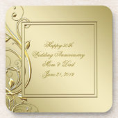 Vlaams 50e bruiloft Jubileum Bier Onderzetter (Voorkant)