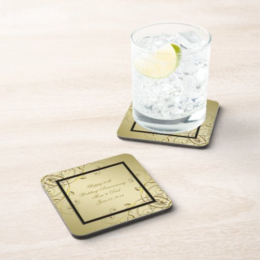 Vlaams 50e bruiloft Jubileum Bier Onderzetter (Rechterzijde)