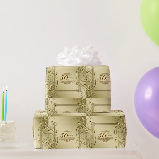 Vlaams 50e bruiloft Jubileum Cadeaupapier (Feestgeschenken)