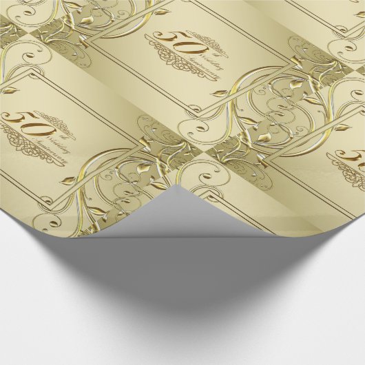 Vlaams 50e bruiloft Jubileum Cadeaupapier (Hoek)