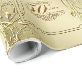 Vlaams 50e bruiloft Jubileum Cadeaupapier (Rol Hoek)