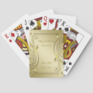 Vlaams 50e bruiloft Jubileum Pokerkaarten