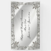 Vlaams 60e Diamond Wedding Jubileum Spandoek (Verticaal)