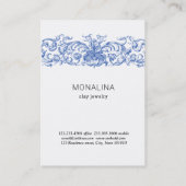  Vlaams Blauw | Het dragen van juwelenvertoning  Visitekaartje (Achterkant)