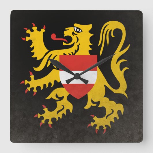 Vlaams Brabant Vierkante Klok (Voorkant)