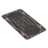 Vlaams Chalkboard sparen de Datum Magnet, Peach Magneet (Rechterzijde)