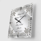 Vlaams Diamond 60e Jubileum-klok Vierkante Klok (Hoek)