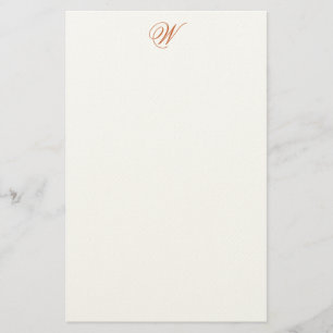 Vlaams Editable Monogram Felt Stationery Briefpapier