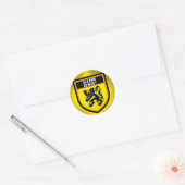 Vlaams Gewest Ronde Sticker (Envelop)