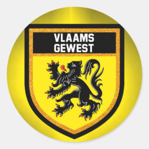 Vlaams Gewest Ronde Sticker