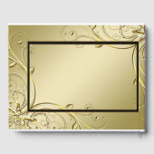 Vlaams Gold Black 50th Wedding Jubileum Gastenboek (Achterkant)