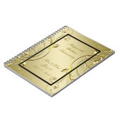 Vlaams Gold Black 50th Wedding Jubileum Notitieboek (Linkerzijde)