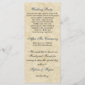  Vlaams huwelijk met een zeemivoor Programmakaart (Achterkant)