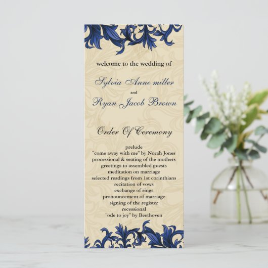  Vlaams huwelijk met een zeemivoor Programmakaart (Staand voorkant)