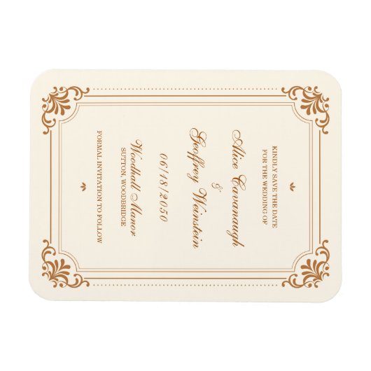  Vlaams huwelijk sparen de datum Magneet (Horizontaal)