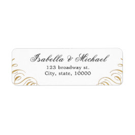 Vlaams kalligrafie-retouradres etiket