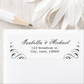 Vlaams kalligrafie-retouradres etiket (Insitu)