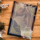 Vlaams kerstbedekking Vellum Effect Folie Uitnodiging