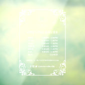 Vlaams Lijst - Aangepaste kantooruren voor Logo Raamsticker (Vel 3)