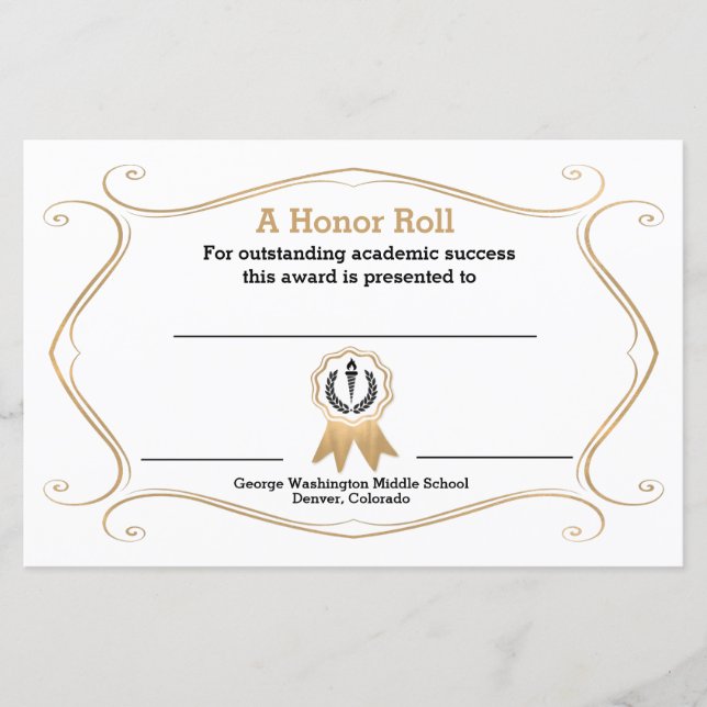 Vlaams Lijst Academic Award (Voorkant)