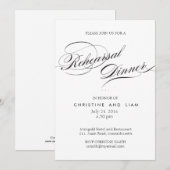 Vlaams Manuscript Rehearsal Dinner Kaart (Voorkant / Achterkant)