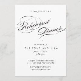 Vlaams Manuscript Rehearsal Dinner Kaart